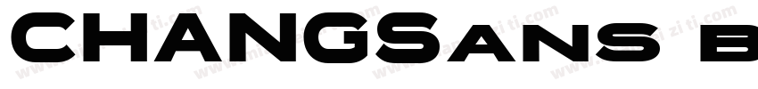 CHANGSans bold字体转换